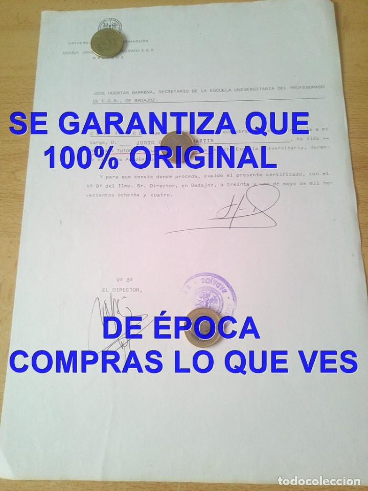 Manoscritti antichi: BADAJOZ ESCUELA UNIVERSITARIA PROFESORADO PROFESOR TUTOR JUSTO GONZALEZ MARTIN 1984 U49