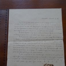 Manuscritos antiguos: POSTAL, 1850, CARTA SOBRE LIQUIDACIÓN DE UN PERIÓDICO. Lote 289702568