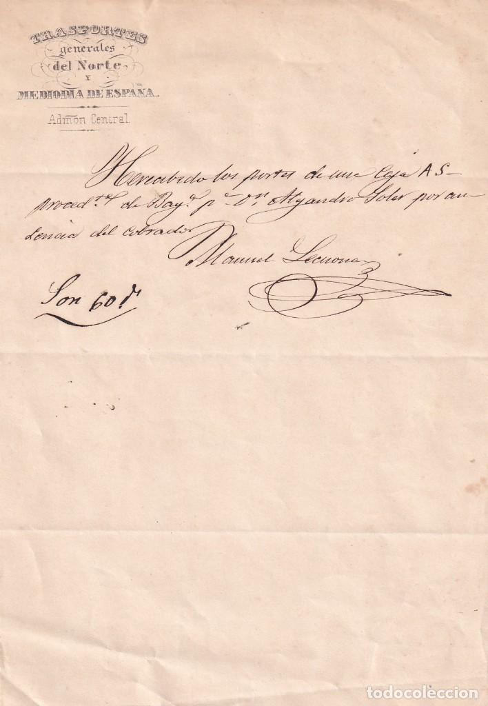 Manoscritti antichi: Transportes generales del Norte y Mediod&iacute;a de Espa&ntilde;a Administraci&oacute;n general.