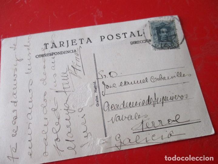 Manuscritos antiguos: Postal manuscrita dirigida a Jose Manuel Cabanilles. siendo comandante de la armada en ferrol. 1935