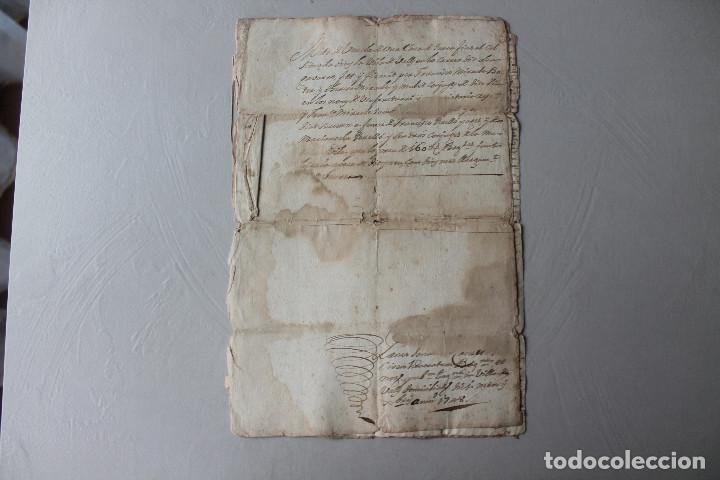 Manuscritos antigos: VALLS, VENTA DE CASA EN CALLE GAVARRO, SELLO SEGUNDO 1748