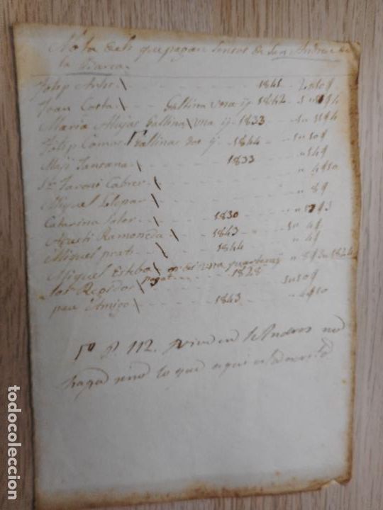 Manuscritos antigos: ANTIGUO RECIBO.SANT ANDREU BARCA.BARCELONA 1843