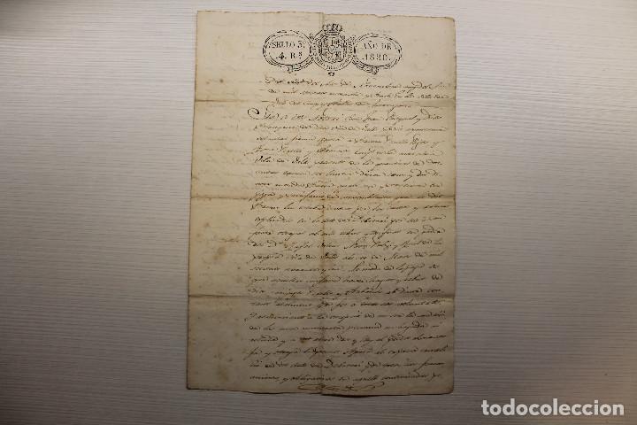 Manuscritos antiguos: SELLO 3&ordm;, 1830 - Foto 1