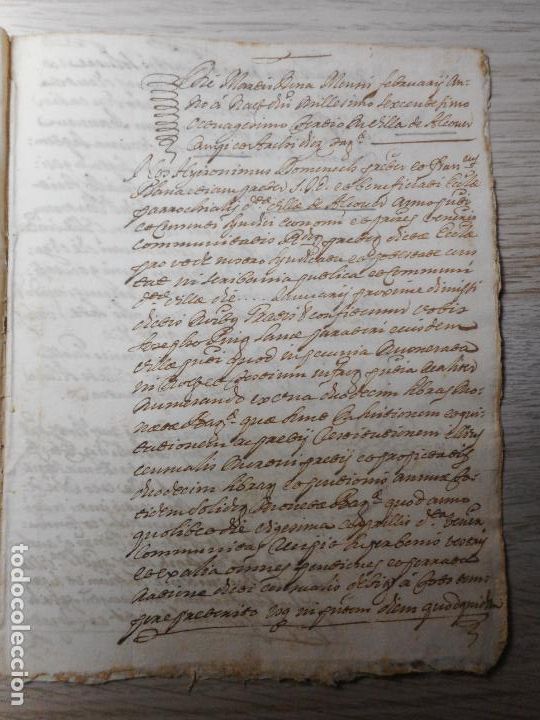 Alte Manuskripte: ANTIGUO MANUSCRITO.JOSEPH PUIG.PROCURADORES.VILLA DE ALCOVER TARRAGONA 1683