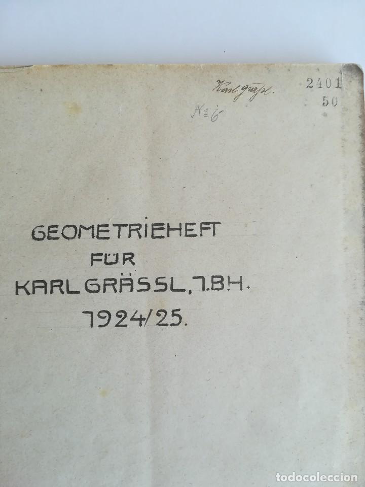 Manuscritos antiguos: MANUSCRITO GEOMETRIA 1924/1925 - Foto 14