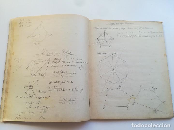 Manuscritos antiguos: MANUSCRITO GEOMETRIA 1924/1925 - Foto 34
