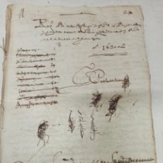 Manuscritos antiguos: MANUSCRITO SIGLO XVI, (1620) MARQUESADO DE FUENTES (SEVILLA) 52 FOLIOS CON CARTAS DE PODER...