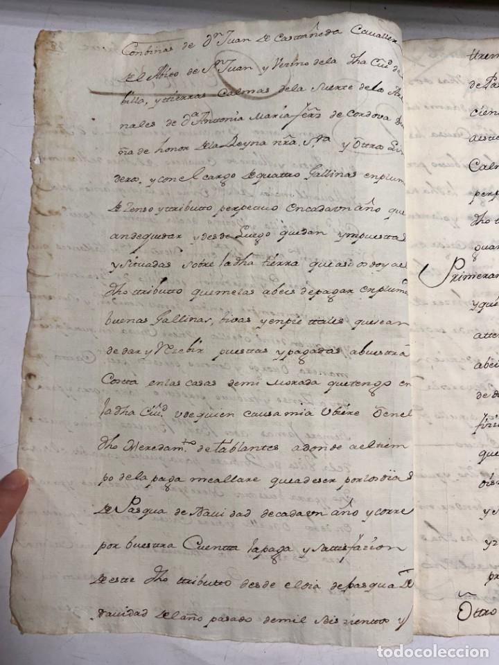Manuscritos antiguos: ESPARTINAS, 1640. ESCRITURAS. VER/LEER. - Foto 2