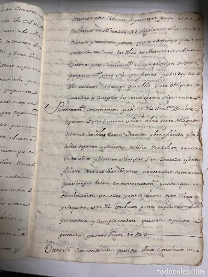 Manuscritos antiguos: ESPARTINAS, 1640. ESCRITURAS. VER/LEER. - Foto 3