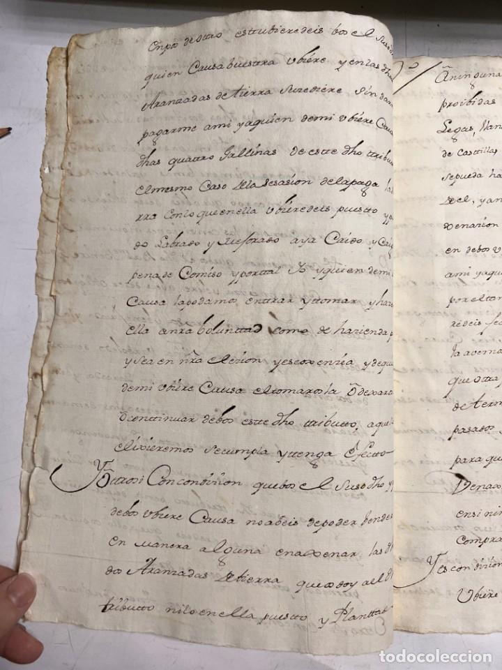Manuscritos antiguos: ESPARTINAS, 1640. ESCRITURAS. VER/LEER. - Foto 4
