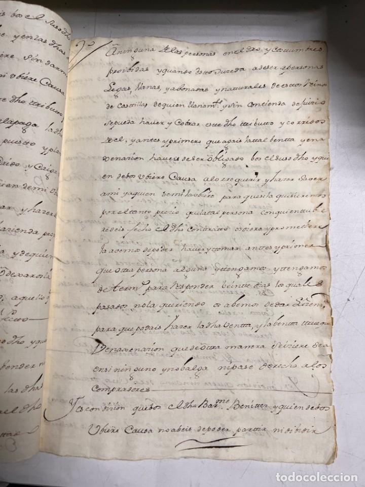 Manuscritos antiguos: ESPARTINAS, 1640. ESCRITURAS. VER/LEER. - Foto 5