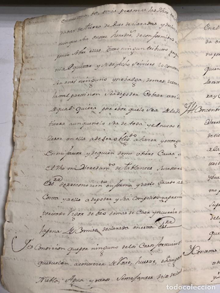 Manuscritos antiguos: ESPARTINAS, 1640. ESCRITURAS. VER/LEER. - Foto 6