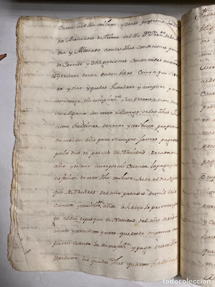 Manuscritos antiguos: ESPARTINAS, 1640. ESCRITURAS. VER/LEER. - Foto 10