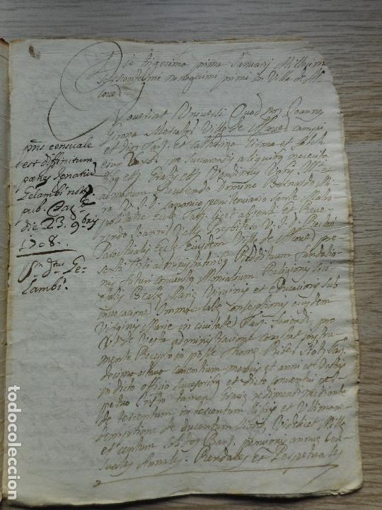 Alte Manuskripte: ANTIGUO MANUSCRITO.CATHARINA GIRONA FOLCH.VILLA DE ALCOVER.TARRAGONA 1691