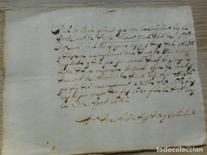 Alte Manuskripte: ANTIGUO MANUSCRITO.PERE ANTON PUIG.VILLA DE ALCOVER TARRAGONA 1681
