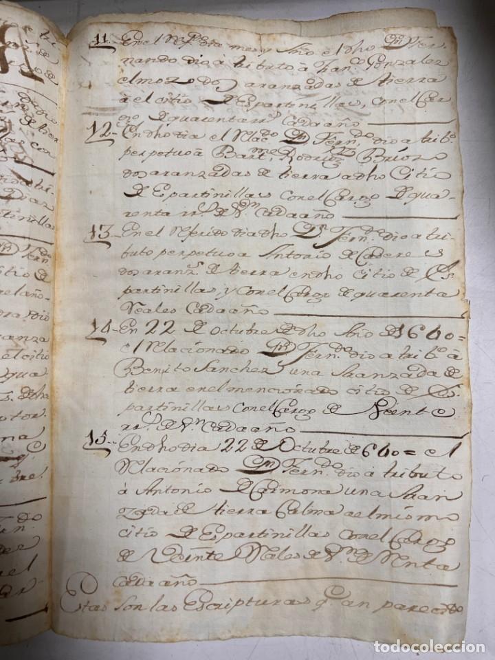 Manuscritos antiguos: ESPARTINAS, 1639. DONACIONES DE TRIBUTOS. VER/LEER - Foto 4