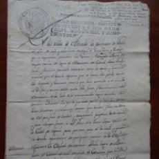 Manuscritos antiguos: ALDEANUEVA DEL CODONAL, SEGOVIA, 1800, VENTA 2 MAJUELOS, 7 PAGS. Lote 303447253
