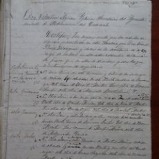 Manuscritos antiguos: ALDEANUEVA DEL CODONAL, SEGOVIA, 1886, CERTIFICACIÓN DE PROPIEDAD DE FINCAS, 14 PAGS. Lote 303449408