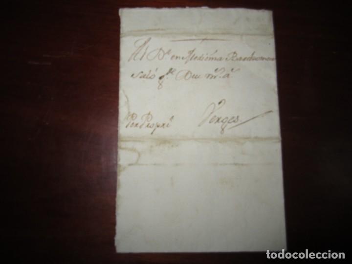 Alte Manuskripte: CARTA DE GERONA A VERGES A DOCTOR EN MEDICINA A&Ntilde;O 1760---EN CATALAN --