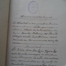 Manuscritos antiguos: MADRID, C/ GOYA S/N, HIPOTECA, 1915, COPIA SIMPLE, 26 PAGS. Lote 303868958
