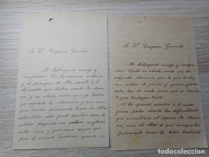 Alte Manuskripte: ANTIGUAS CARTAS EUGENIO GARRIGA.PERIODICO LA RECONQUISTA-JOSEFA PINTO.SEVILLA 1908