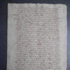 Manuscritos antiguos: MONTOTO BURGOS MANUSCRITO AÑO 1620 Y VILLANUEVA LADRERO ESCRITURA VENTA DE UN PRADO. Lote 304528168