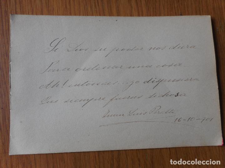 Manuscritos antiguos: ANTIGUO POEMA MANUSCRITO.JUAN LUIS PERALTA BUNDSEN? MALAGA? 1901.