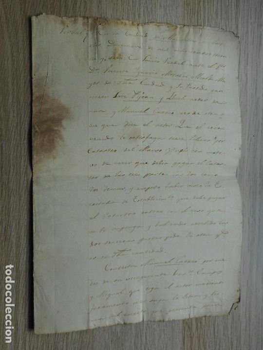 Alte Manuskripte: ANTIGUO MANUSCRITO.JOSE PIJOAN LLUCH.MANUEL CARRIO.MANRESA 1833