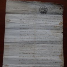 Manuscritos antiguos: COYA, INFIESTO, ASTURIAS, VENTA DOMINIO ÚTIL CASTAÑAR, EL DIRECTO ERA DE LA CATEDRAL OVIEDO, 1848. Lote 306526593