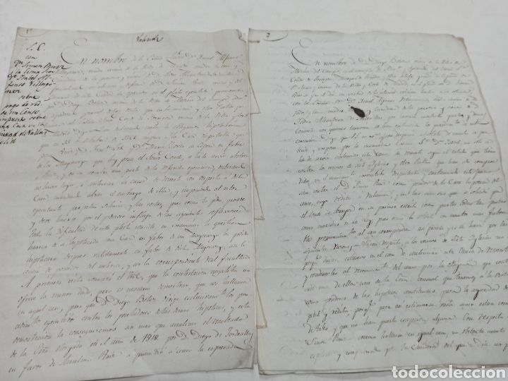 Alte Manuskripte: MANUSCRITO 1829 RELATIVO PLEITO SOBRE PAGO DE CENSO CONDE DE TORREJON E ISABEL ALFONSO VILLAGOMEZ