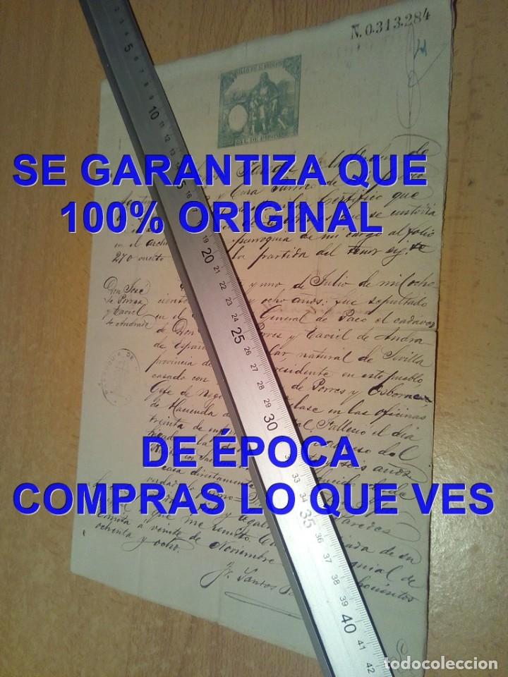 Manuscritos antiguos: 1888 FILIPINAS MANILA ERMITA ARRABAL MARQUESADO DE CASTILLEJA DEL CAMPO VIDEO PRESENTACI&Oacute;N E77