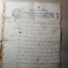 Manuscritos antiguos: ANTIGUA ESCRITURA.MANUSCRITO CATALAN.JOSEPH GABRIEL DALMAU.RAMON PELEGRI.TARRAGONA 1780
