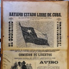 Manuscritos antiguos: DOCUMENTO ESCLAVOS COMISION LIBERTOS Nº 17 CUBA 1868 BAYAMO LIBRE FIRMA C. M. CESPEDES ORIGINAL. Lote 310690228