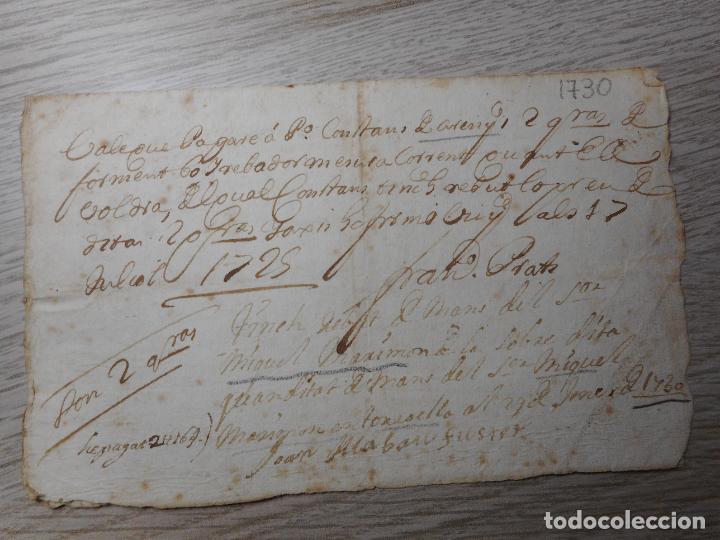 Manuscritos antiguos: ANTIGUO MANUSCRITO CATALAN.MIGUEL MARIMON.TORROELLA GERONA 1730