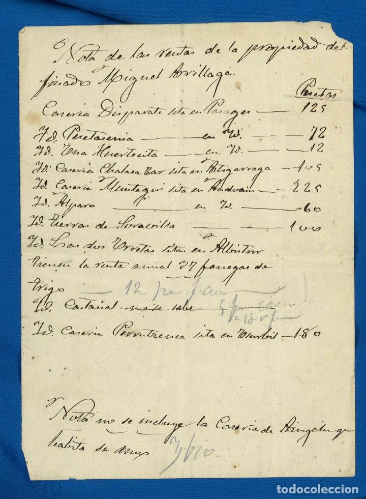 Manuscritos antiguos: Manuscrito de venta de propiedades de Miguel Arrillaga