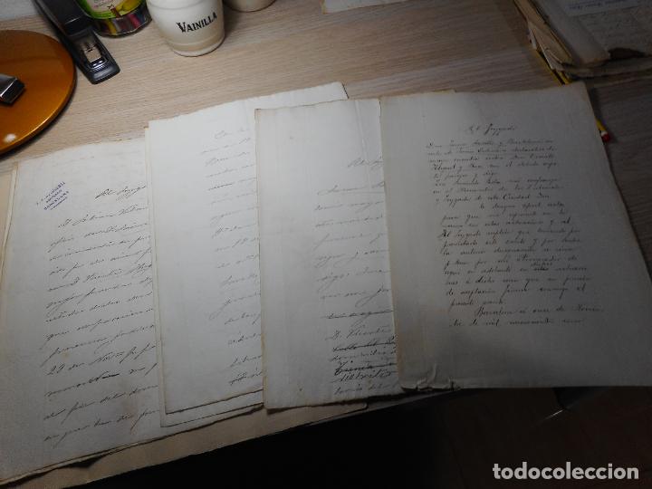 Manuscritos antiguos: ANTIGUOS DOCUMENTOS.MANUSCRITOS.JAIME SAVALLS BARTOLOME-VICENTE HUGUET BOU. XIX Y XX