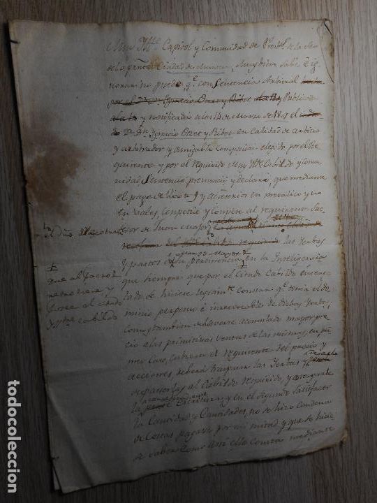 Manuscrits anciens: ANTIGUO MANUSCRITO.JOSE PIJOAN LLUCH.MANRESA 1807