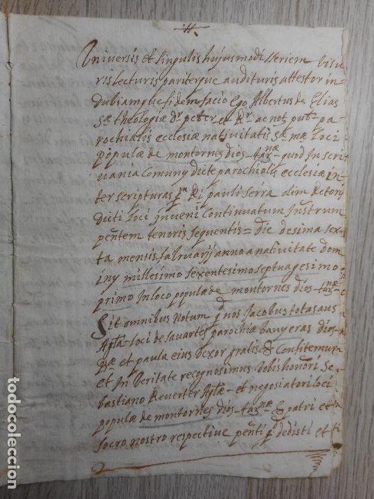 Manuscrits anciens: ANTIGUO MANUSCRITO JACOBO TOTASANS.BANYERAS.MONTORNES 1669