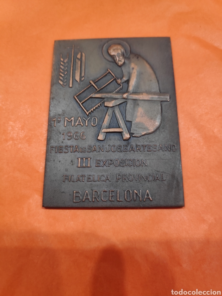 Manuscritos antigos: Medalla III Exposici&oacute;n filat&eacute;lica provincial Barcelona. 1&deg; de Mayo 1966