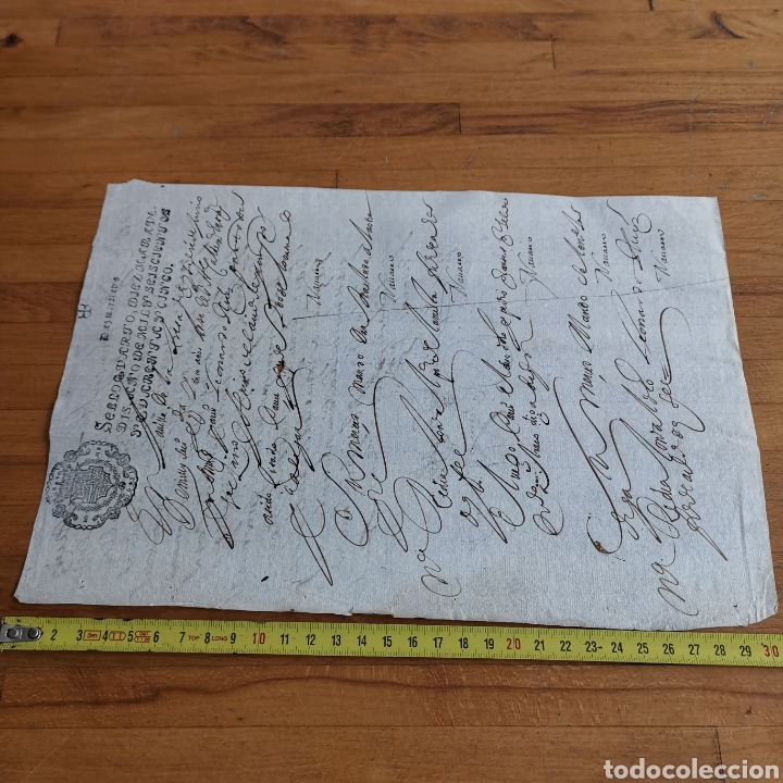 Manuscritos antiguos: Documento de junio 1645, creo que de Sevilla. Leonardo D&iacute;ez ? - Foto 5