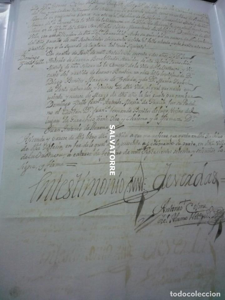 Manuscritos antiguos: MANUSCRITO LA OROTAVA.TENERIFE.1776.TESTIMONIO VERDAD.BENITEZ.MARQUES CELADA.LUGO.PONTE.COSME