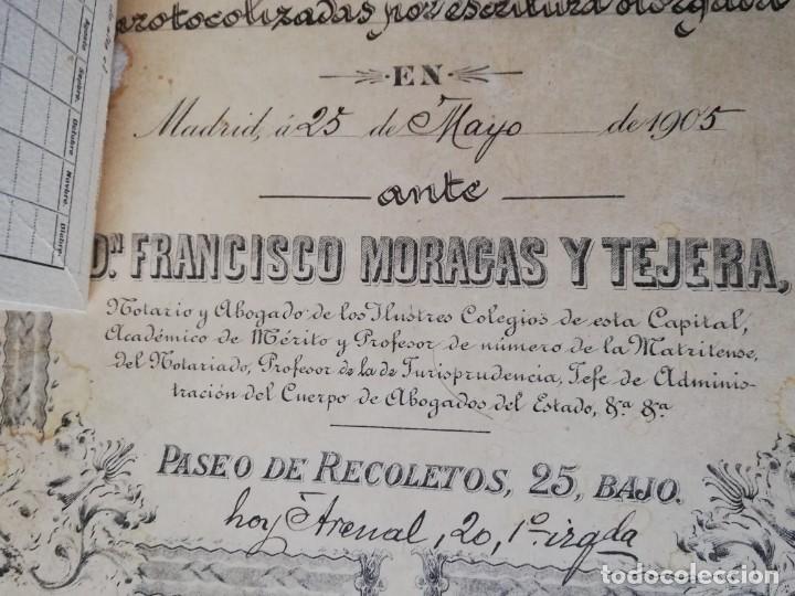 Manuscritos antiguos: 1905 Carlos Prast (Pte. Camara Comercio) - Edificio C/ Arenal 8 (Casa Ratoncito Perez) - Foto 4