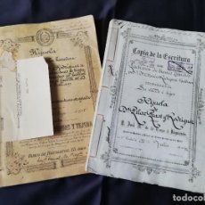 Manuscritos antiguos: MADRID 1905, CARLOS PRAST Y JULIAN Y SU ESPOSA Dª MARIA RODRIGUEZ GALLINA, AMBOS TESTAMENTOS.. Lote 313713348