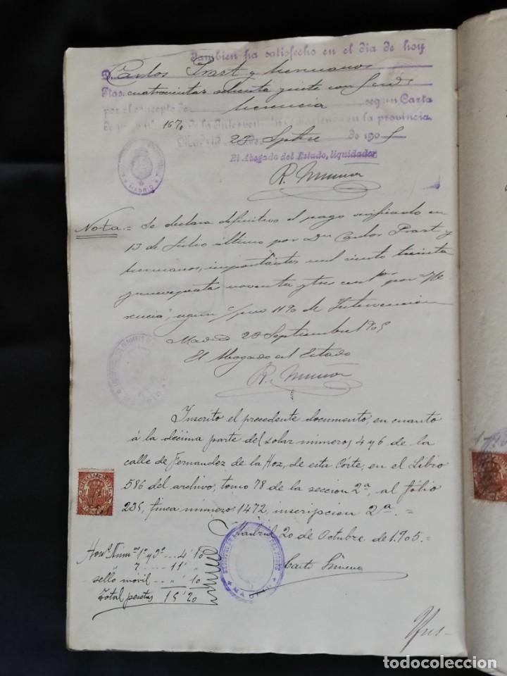 Manuscritos antiguos: 1905 Carlos Prast (Pte. Camara Comercio) - Edificio C/ Arenal 8 (Casa Ratoncito Perez) - Foto 16