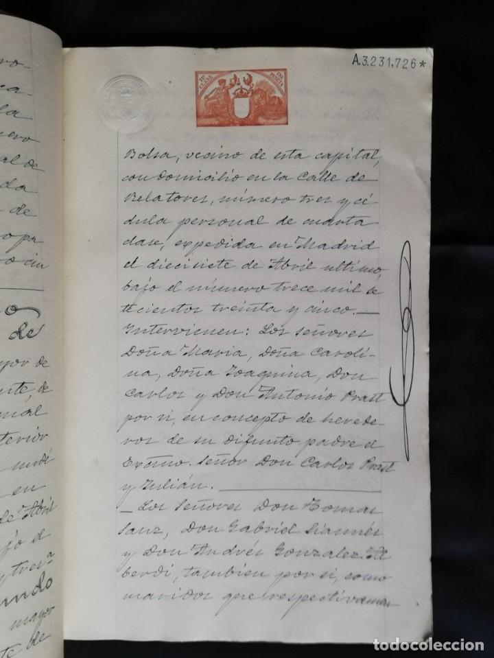 Manuscritos antiguos: 1905 Carlos Prast (Pte. Camara Comercio) - Edificio C/ Arenal 8 (Casa Ratoncito Perez) - Foto 6