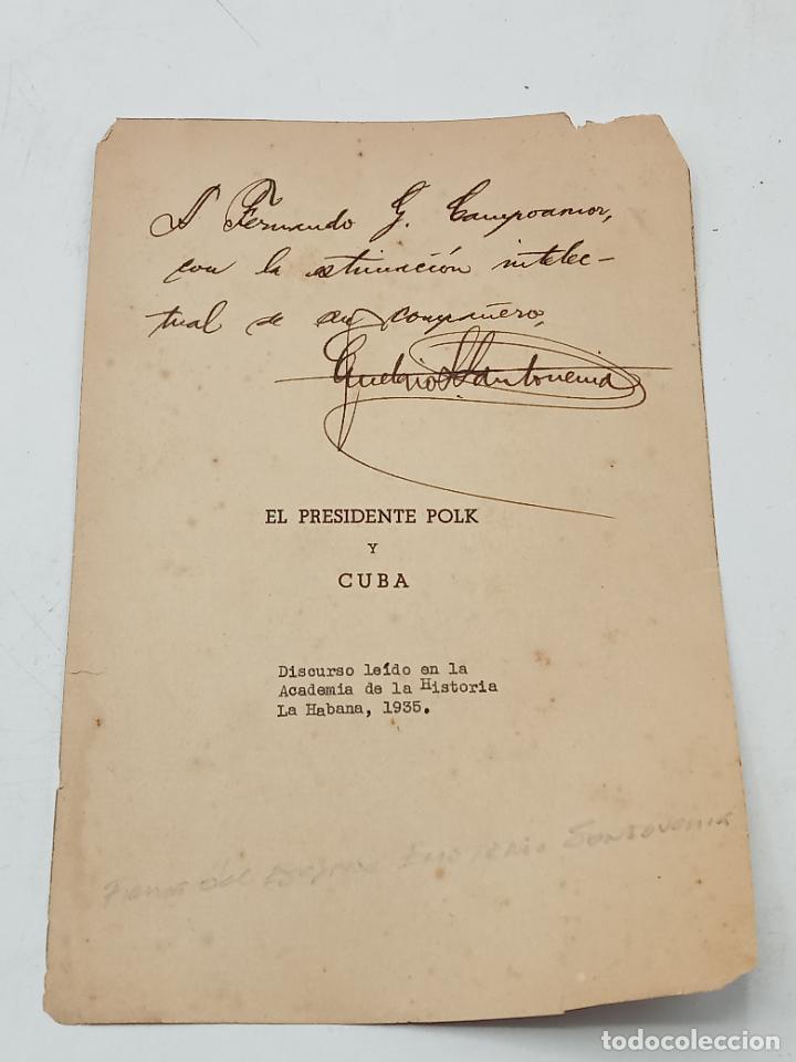 Alte Manuskripte: SIGNED, AUTOGRAPH, FIRMA. ESCRITOR CUBANO EMETERIO SANTOVENIA. VER