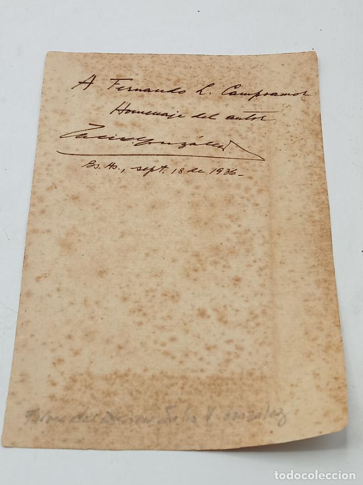 Alte Manuskripte: SIGNED, AUTOGRAPH, FIRMA. ESCRITOR JULIO V. GONZALEZ. VER