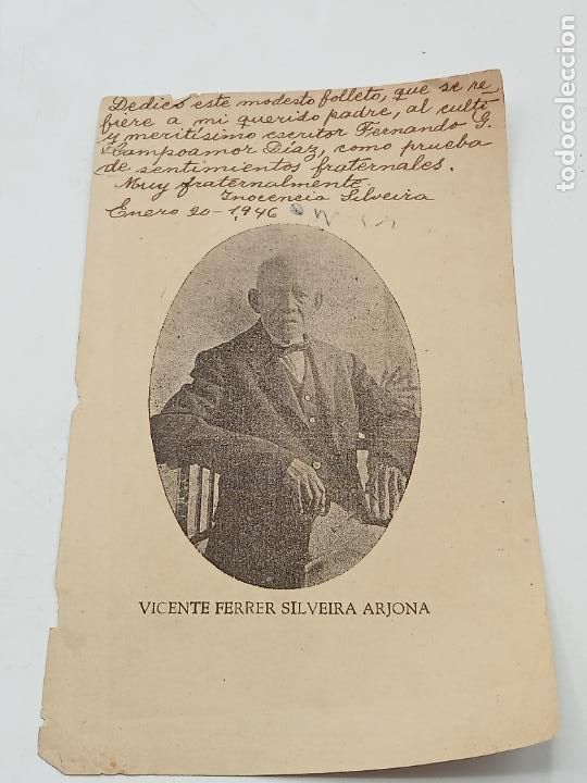 Manuscrits anciens: SIGNED, AUTOGRAPH, FIRMA. ESCRITORA INOCENCIA SILVEIRA. 1946