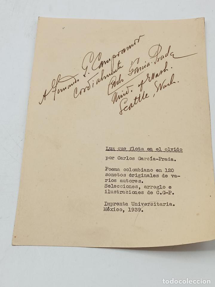 Manuscrits anciens: SIGNED, AUTOGRAPH, FIRMA. ESCRITOR CUBANO CARLOS GARCIA PRADA. VER