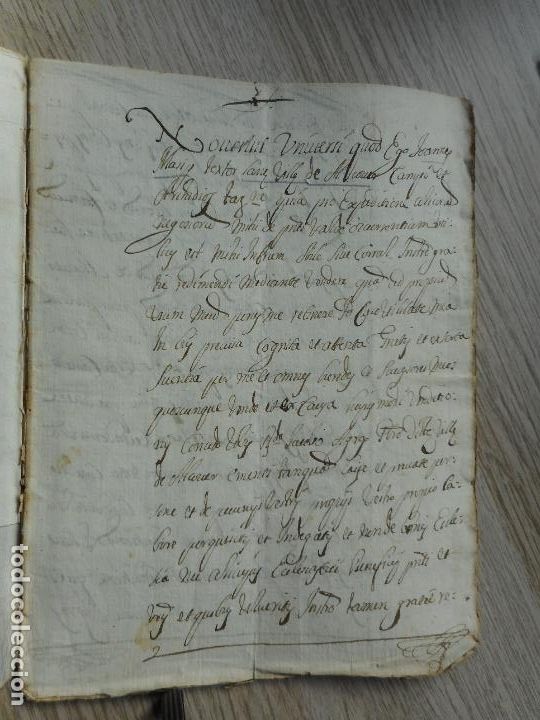 Manoscritti antichi: ANTIGUO MANUSCRITO CATALAN.JOAN MASSIP-JAUME AGRA. VILLA DE ALCOVER.TARRAGONA 1676